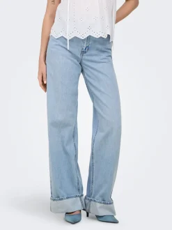 ONLHOPE Taille haute Wide Leg Fit Jeans
