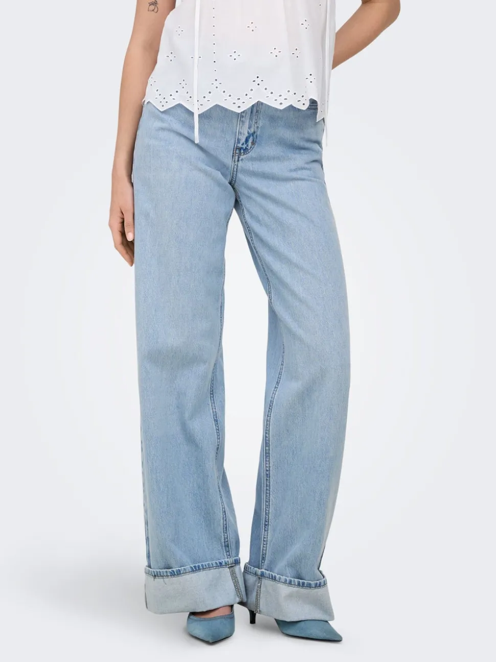 ONLHOPE Taille haute Wide Leg Fit Jeans