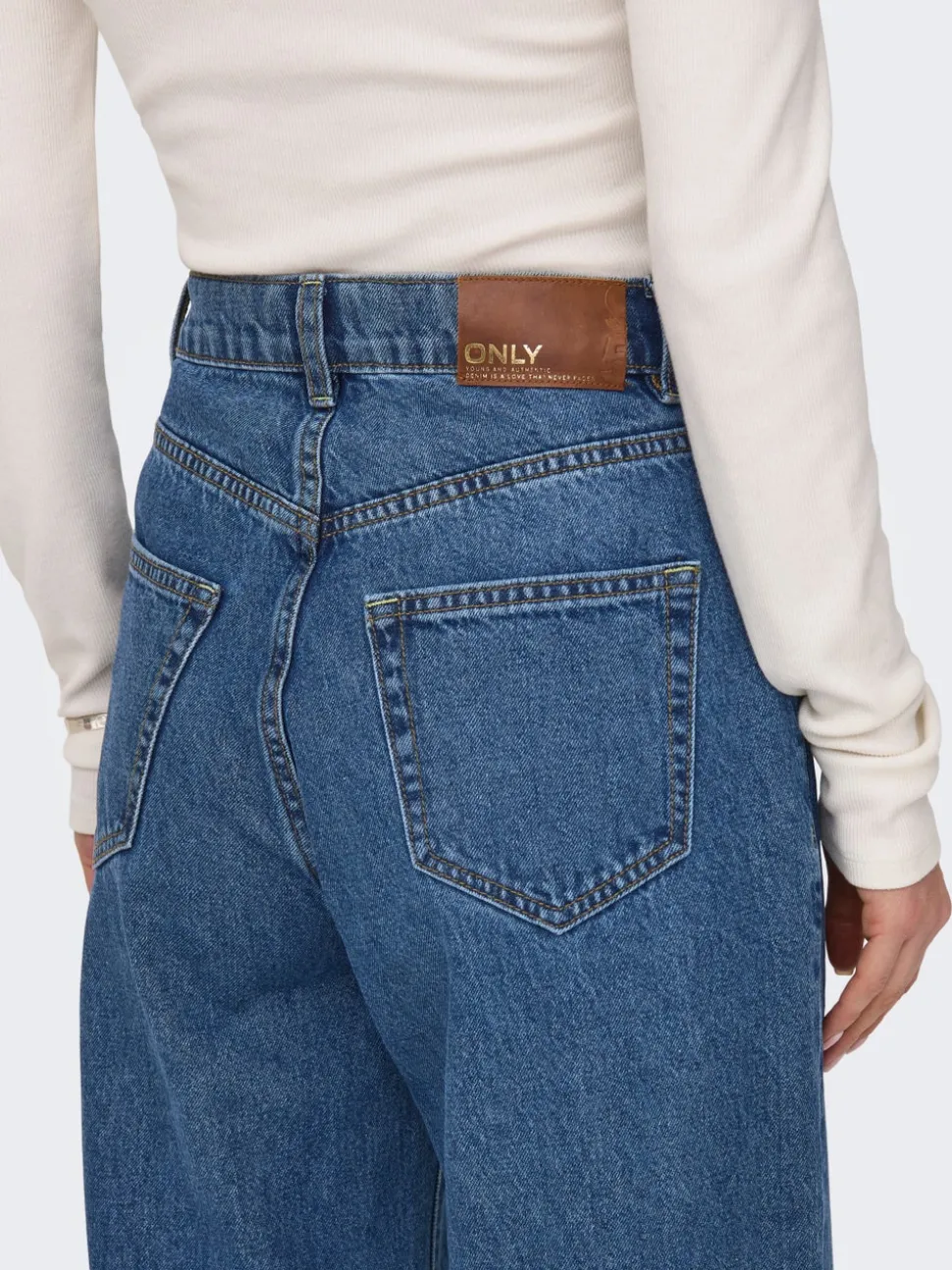 ONLHOPE Taille haute Wide Leg Fit Jeans