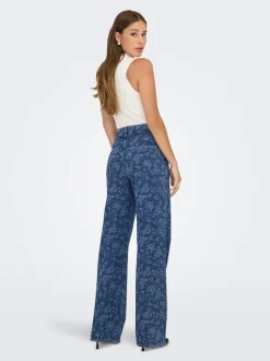 ONLHOPE Taille haute Wide Leg Fit Longueur cheville Jeans