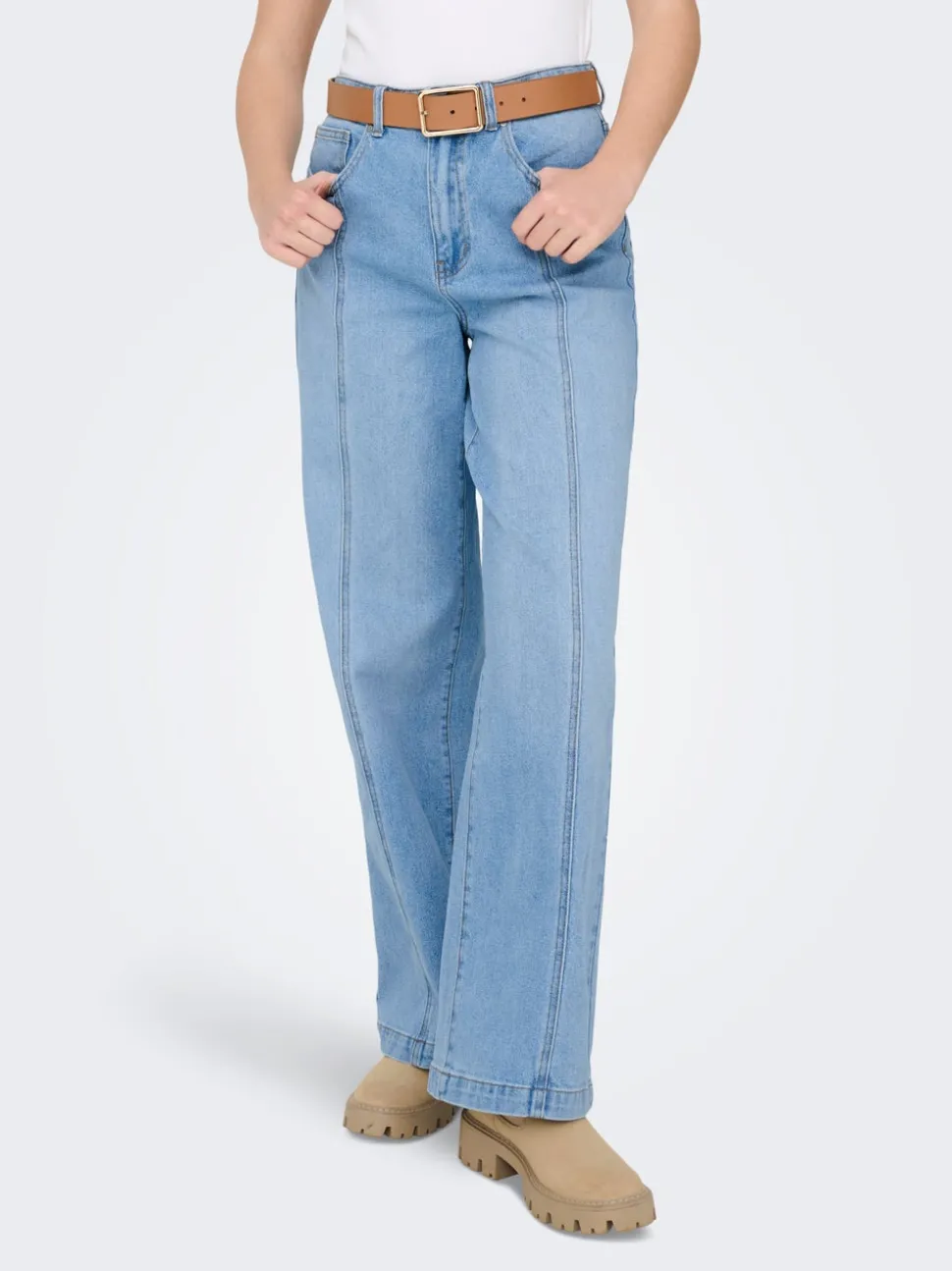 ONLHOPE Taille haute Wide Leg Fit Jeans
