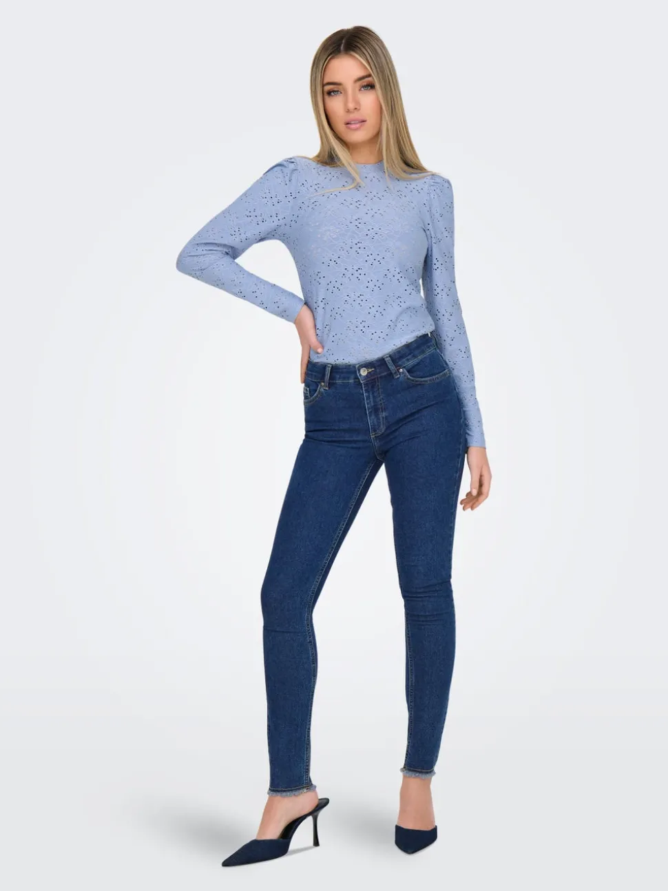 ONLHUSH Taille moyenne Skinny Fit Longueur cheville Jeans