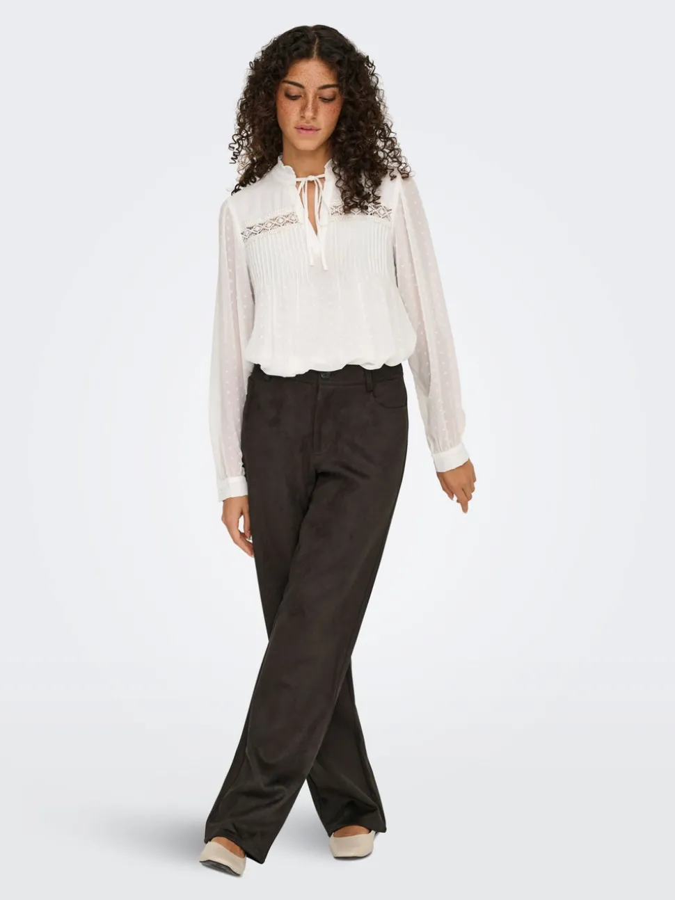 ONLINA Straight Fit Pantalon à jambe large