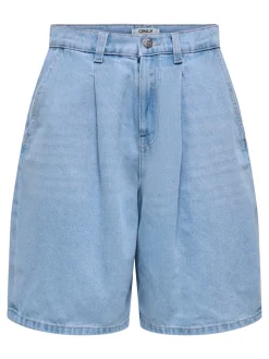 ONLIVY Wide Leg Fit Short en denim