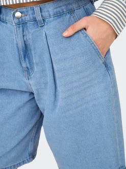 ONLIVY Wide Leg Fit Short en denim
