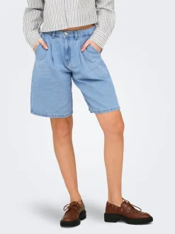ONLIVY Wide Leg Fit Short en denim