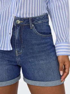 ONLJOSEPHINE Taille haute Regular Fit Short en denim