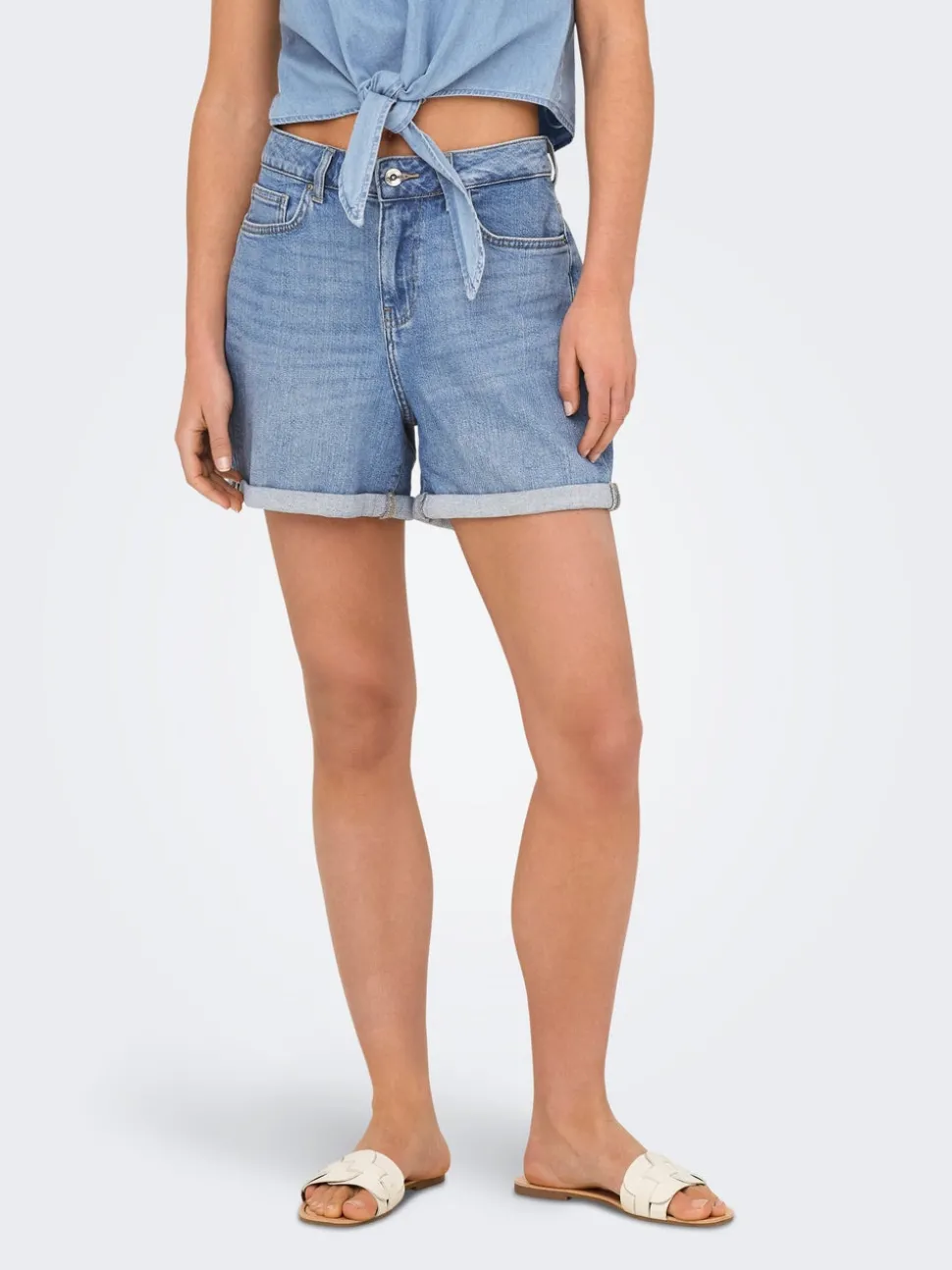 ONLJOSEPHINE Taille haute Regular Fit Short en denim