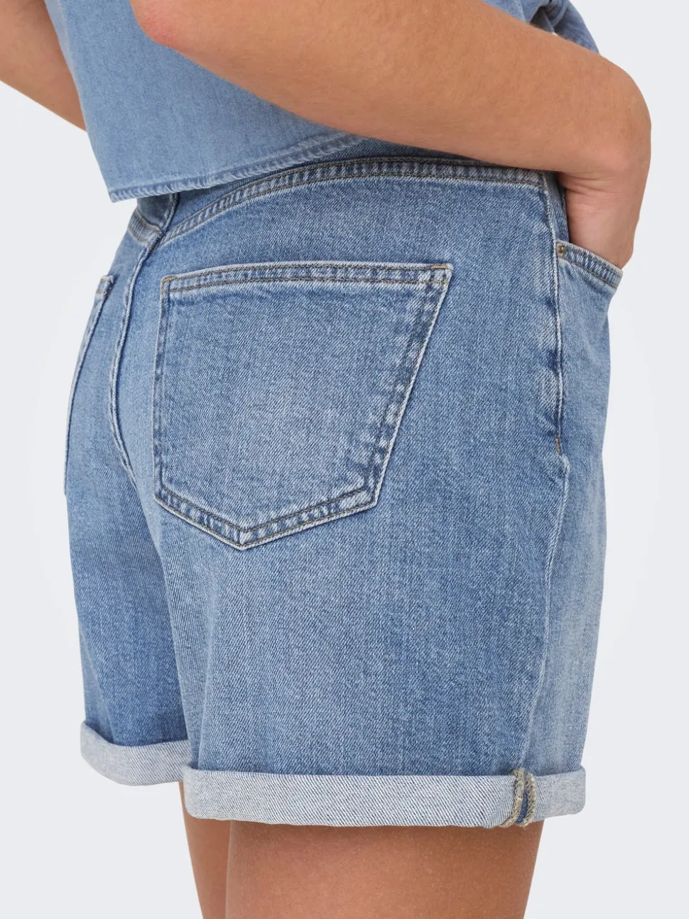 ONLJOSEPHINE Taille haute Regular Fit Short en denim