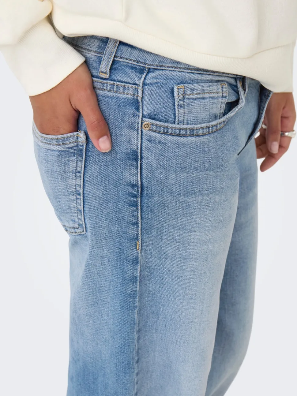 ONLJUDY-O Taille basse Straight Fit Jeans