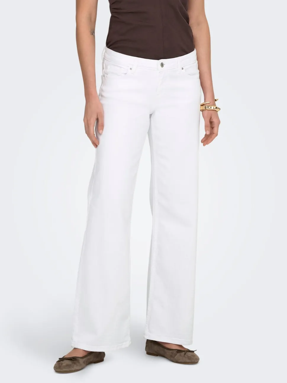 ONLJUDY-O Taille basse Wide Leg Fit Jeans