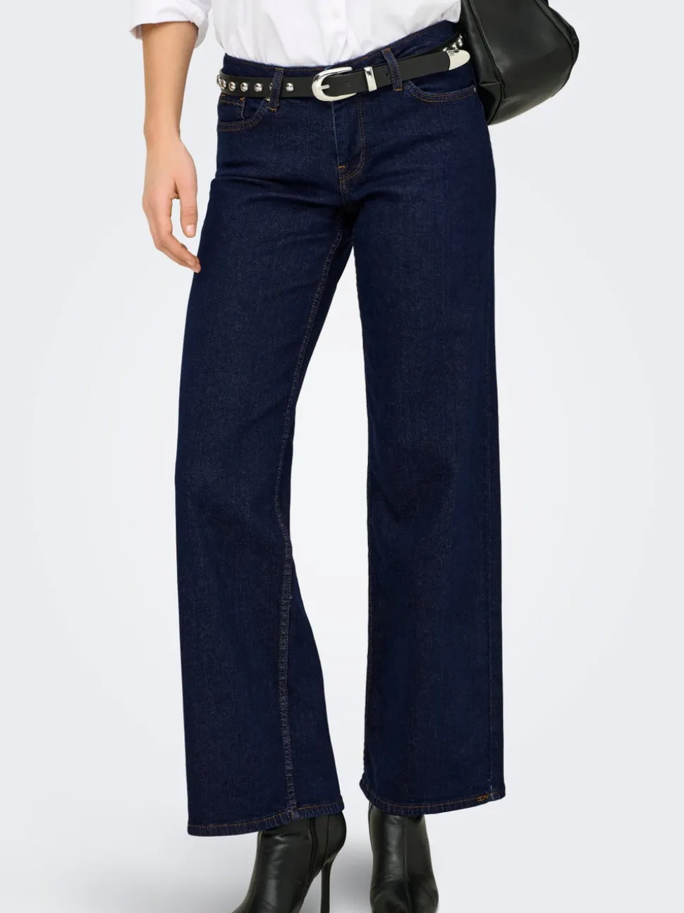 ONLJUDY-O Taille basse Wide Leg Fit Jeans
