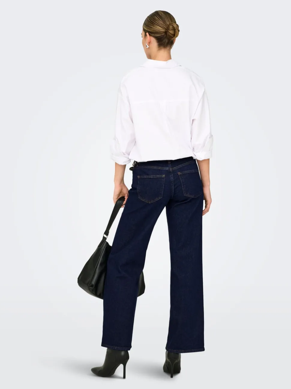 ONLJUDY-O Taille basse Wide Leg Fit Jeans