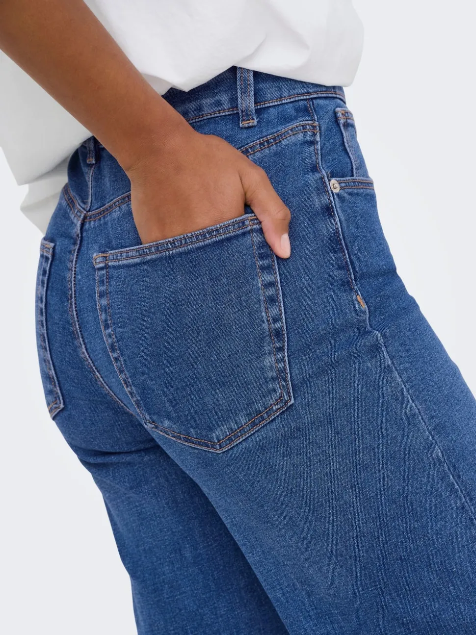 ONLJUICY Taille haute Wide Leg Fit Jeans