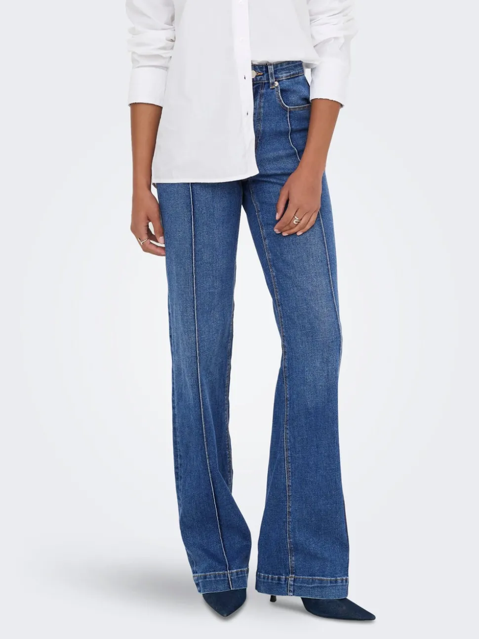 ONLJUICY Taille haute Wide Leg Fit Jeans