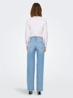 ONLJUICY Taille haute Wide Leg Fit Jeans