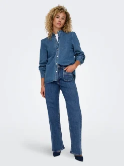 ONLJUICY Taille haute Wide Leg Fit Jeans