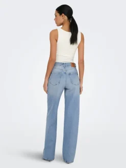 ONLJUICY Taille haute Wide Leg Fit Jeans