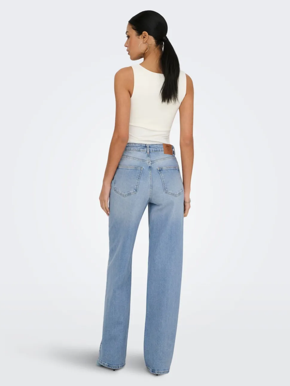 ONLJUICY Taille haute Wide Leg Fit Jeans