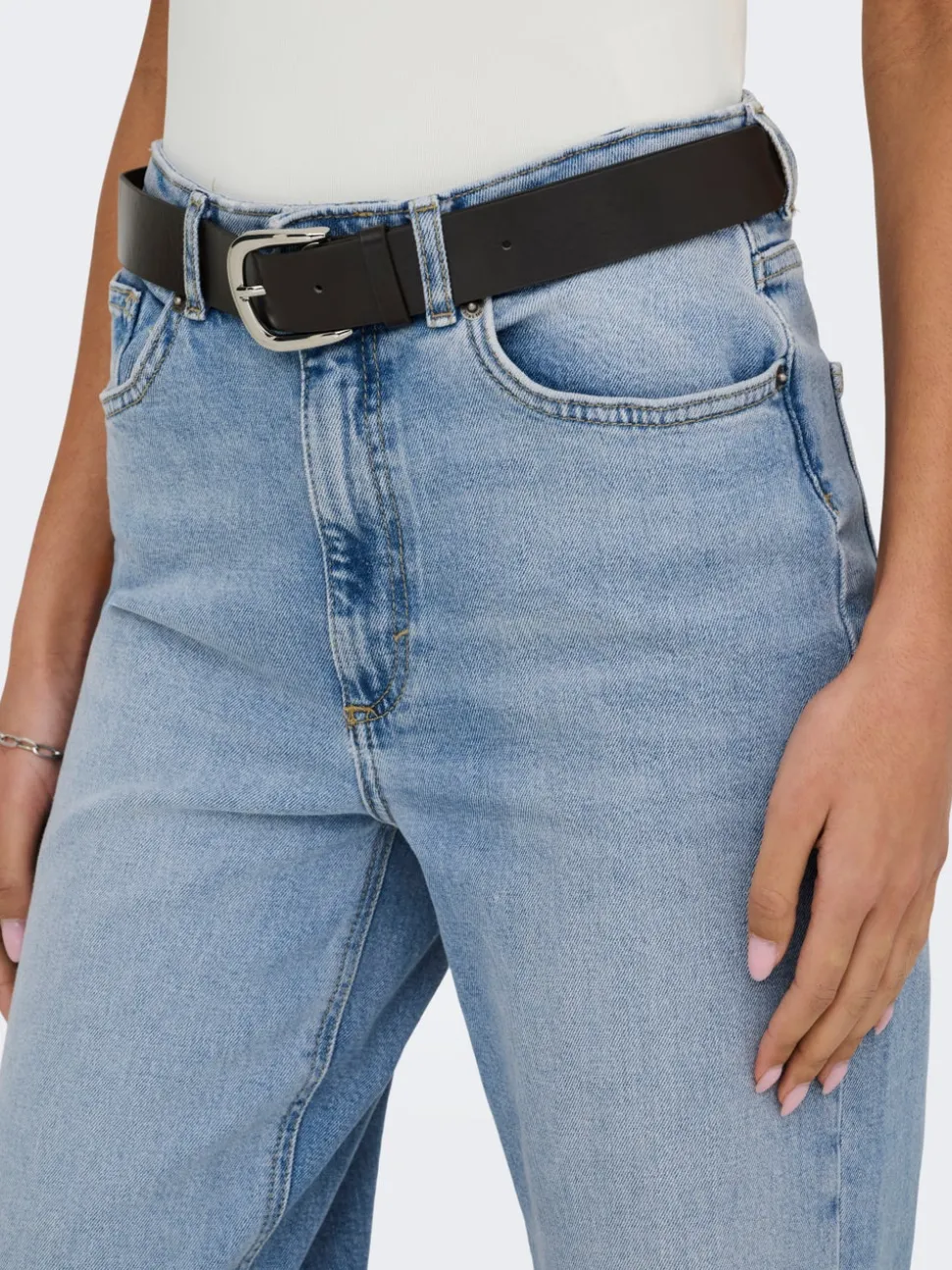 ONLJUICY Taille haute Wide Leg Fit Jeans