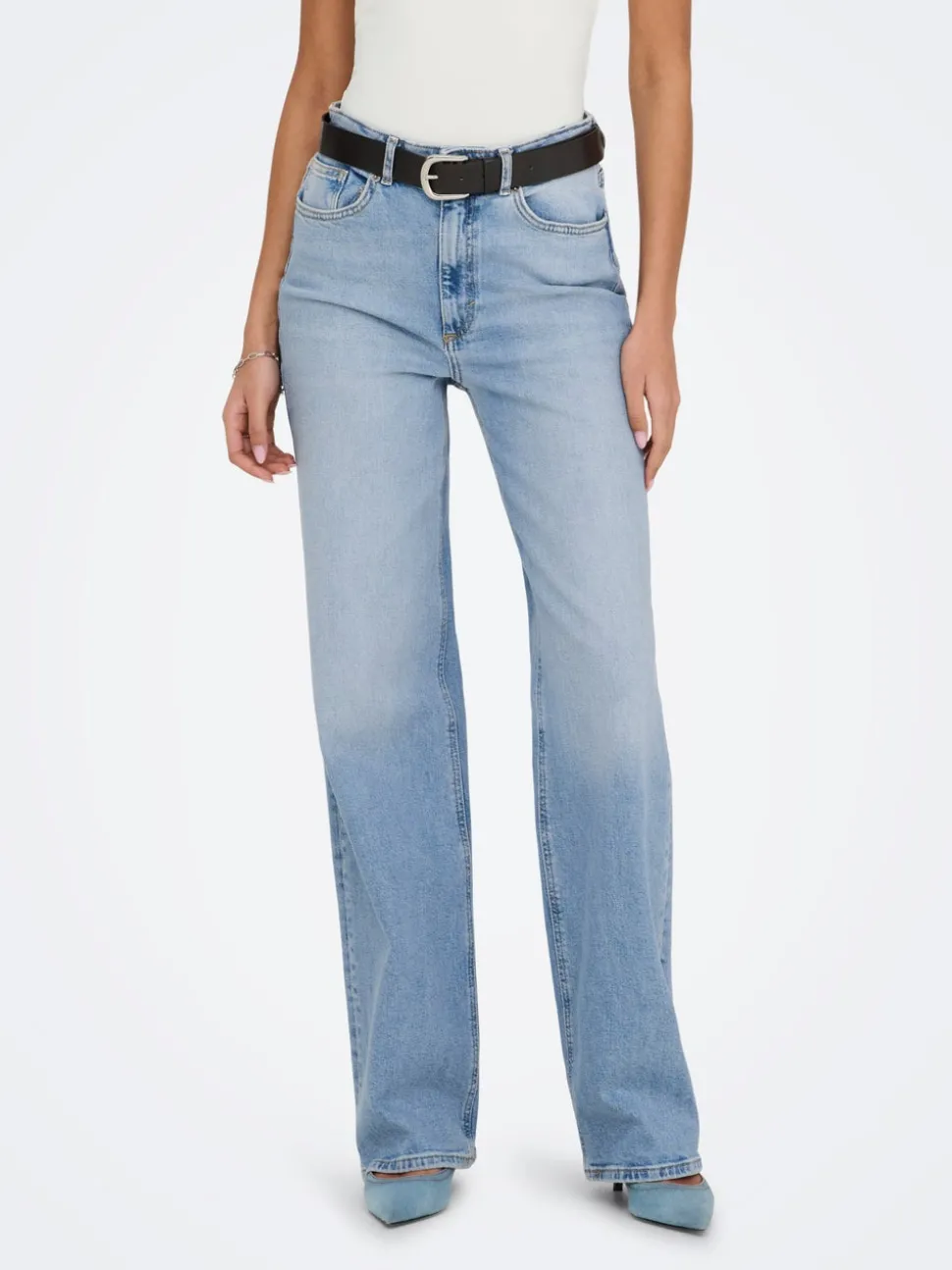 ONLJUICY Taille haute Wide Leg Fit Jeans