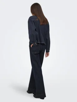 ONLJUICY Taille haute Wide Leg Fit Jeans