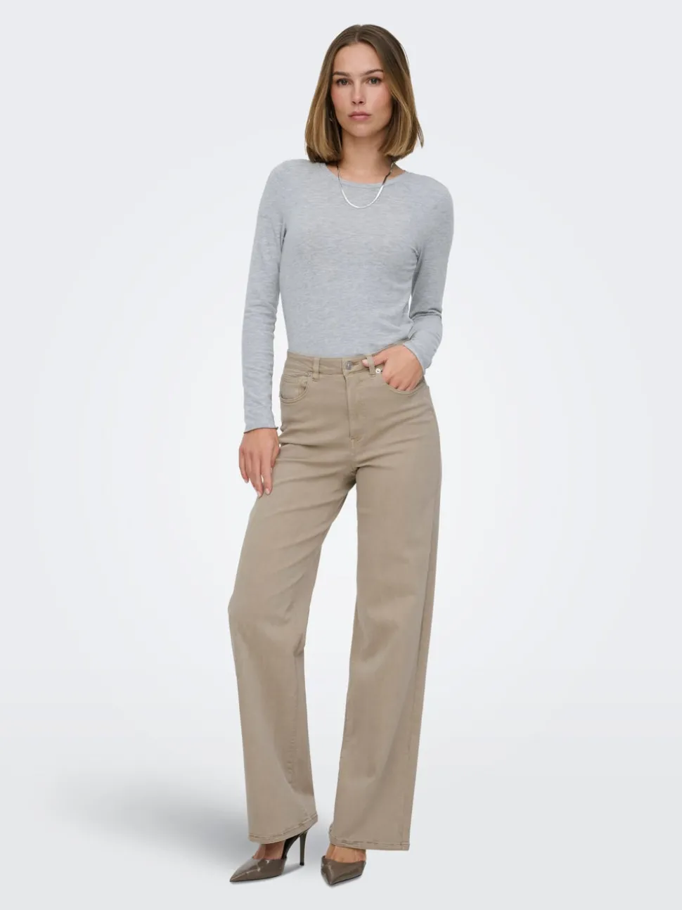 ONLJUICY-MISSOURI Wide Leg Fit Pantalon à jambe large