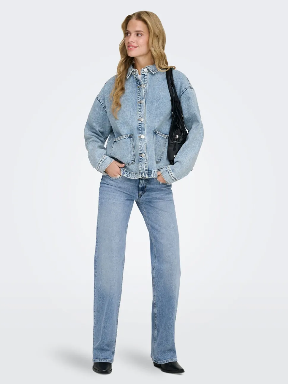 ONLJUICY Taille basse Wide Leg Fit Jeans