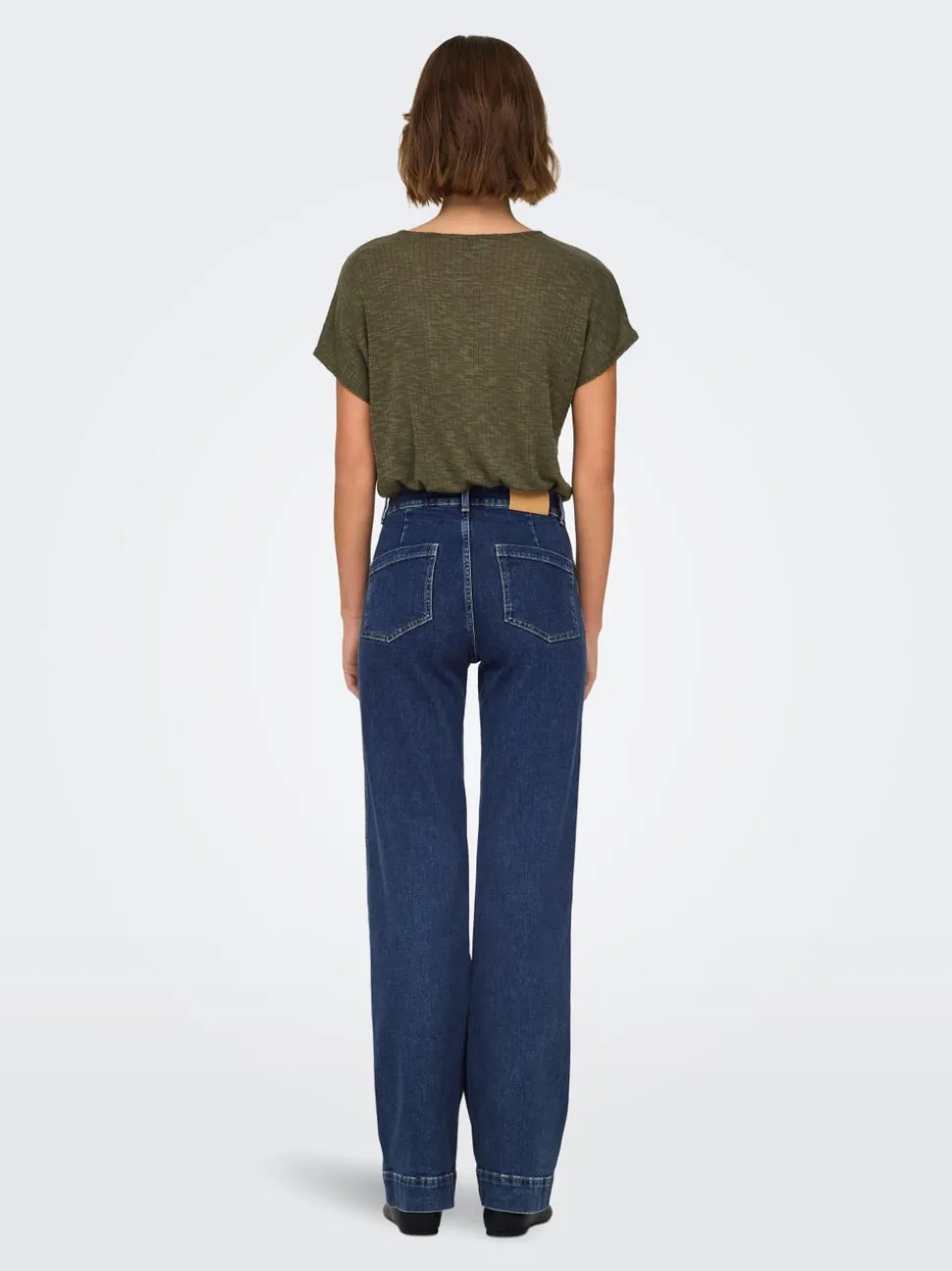 ONLJUICY Taille haute Wide Leg Fit Jeans