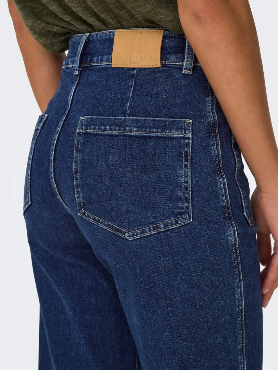 ONLJUICY Taille haute Wide Leg Fit Jeans