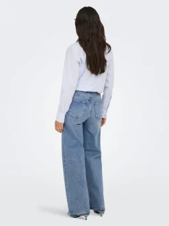 ONLJUICY Taille haute Wide Leg Fit Jeans
