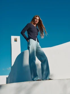 ONLJUICY Taille haute Wide Leg Fit Jeans