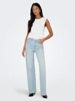 ONLJUICY Taille haute Wide Leg Fit Jeans