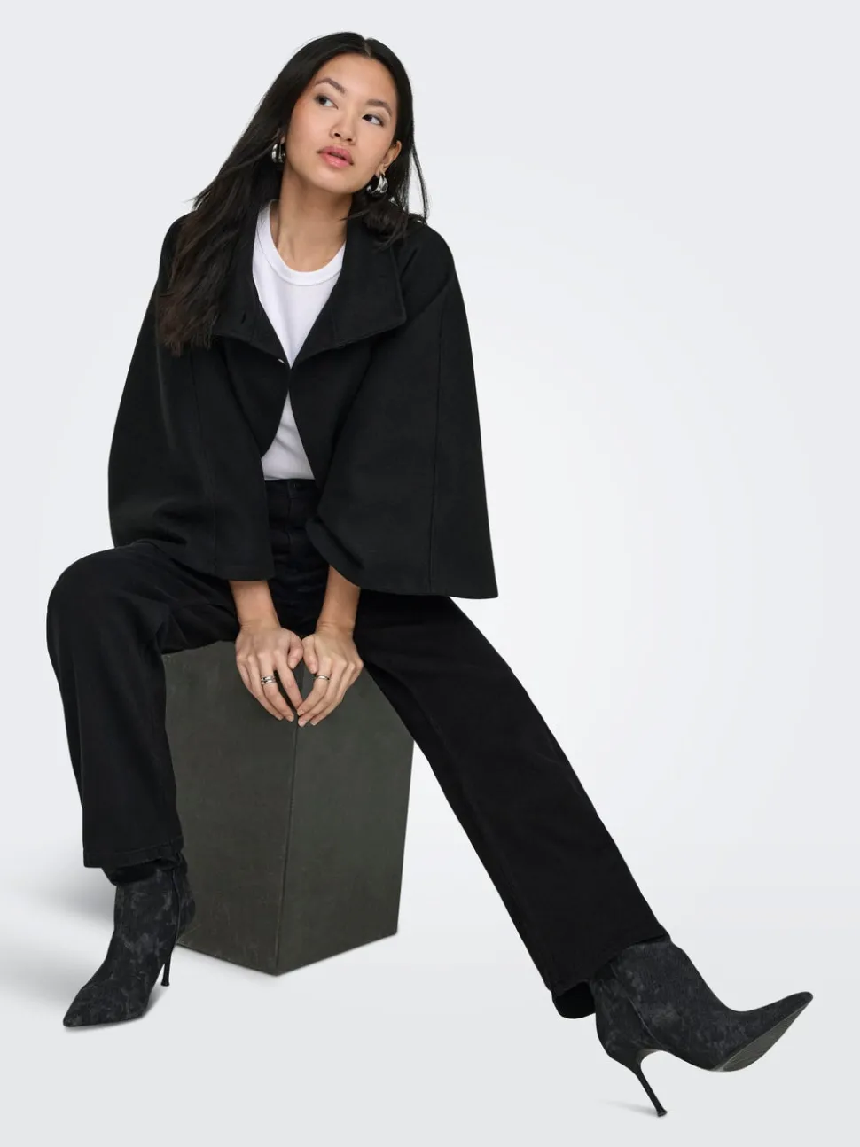 ONLJUICY Taille haute Wide Leg Fit Jeans