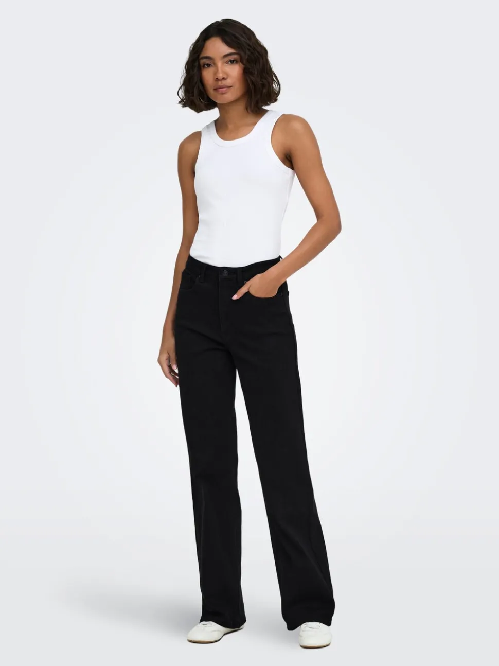 ONLJUICY Taille haute Wide Leg Fit Jeans