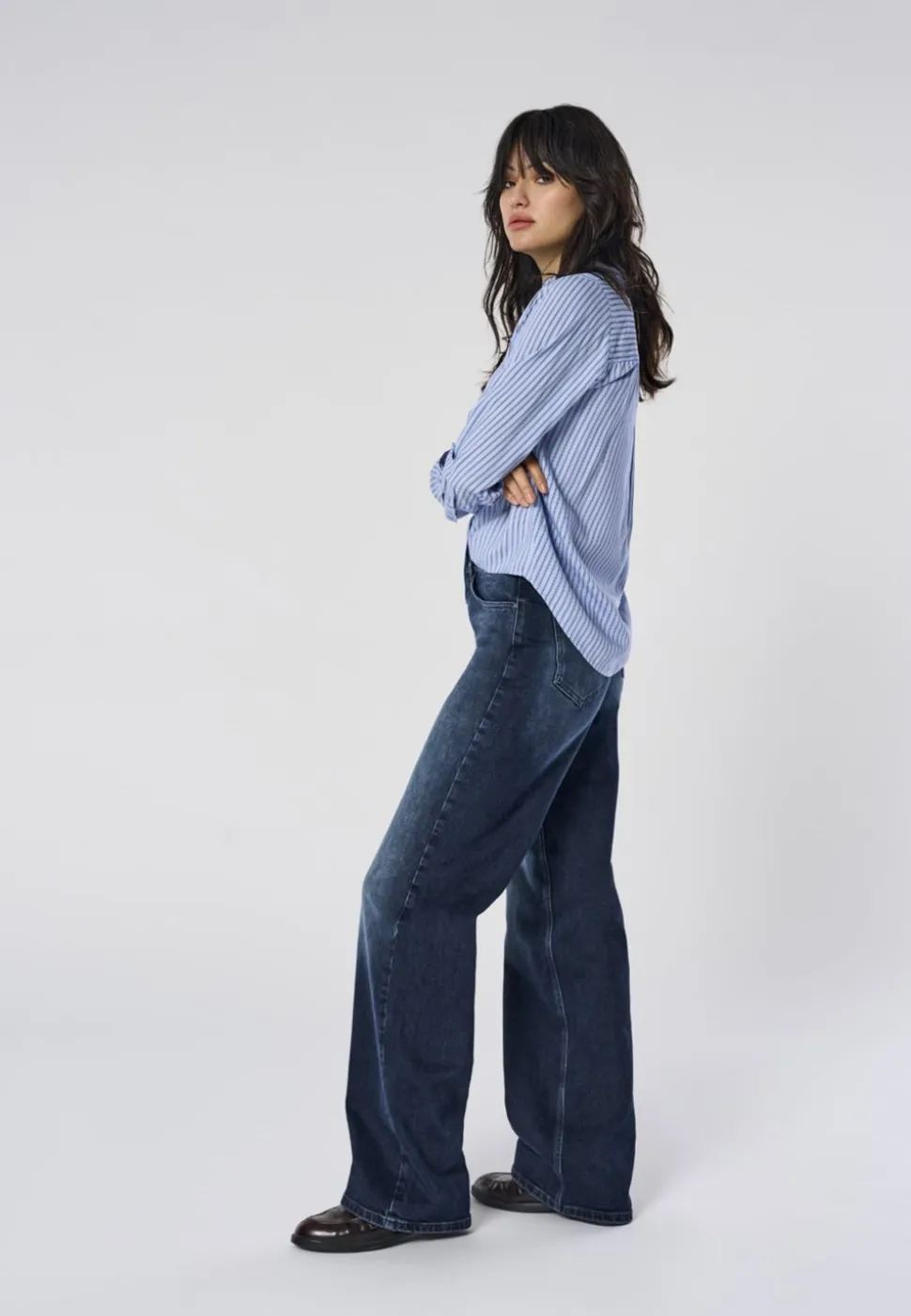 ONLJUICY Taille haute Wide Leg Fit Jeans