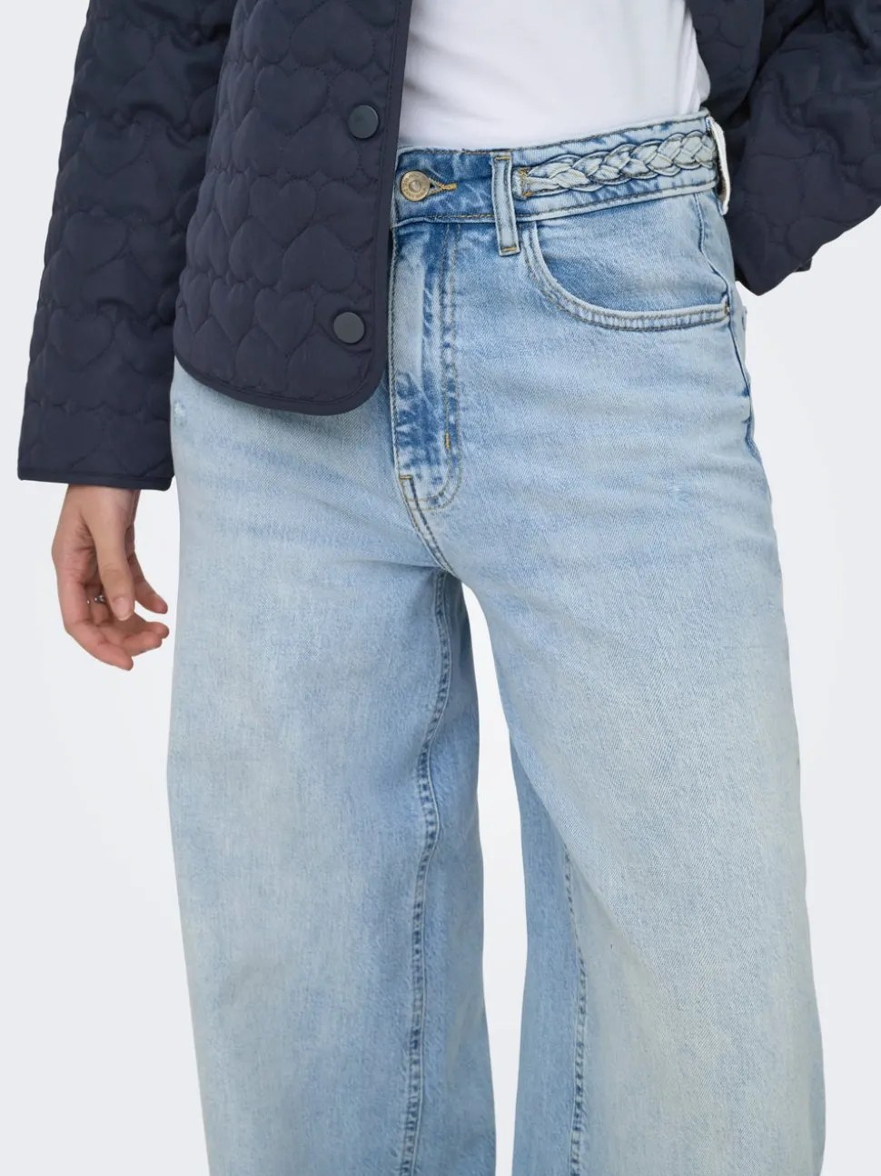 ONLJUICY Taille haute Wide Leg Fit Jeans