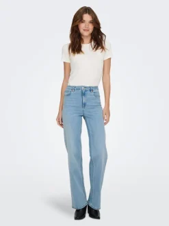 ONLJUICY-WAUW Taille haute Wide Leg Fit Jeans
