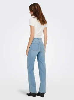 ONLJUICY-WAUW Taille haute Wide Leg Fit Jeans