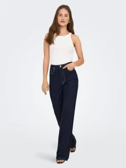 ONLJUICY-WAUW Taille haute Wide Leg Fit Jeans