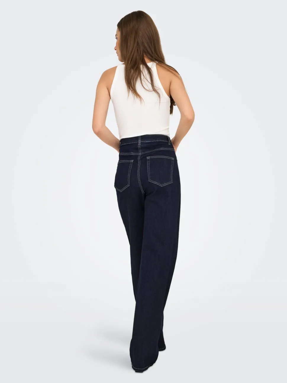 ONLJUICY-WAUW Taille haute Wide Leg Fit Jeans