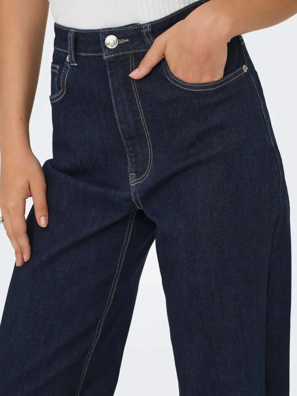 ONLJUICY-WAUW Taille haute Wide Leg Fit Jeans