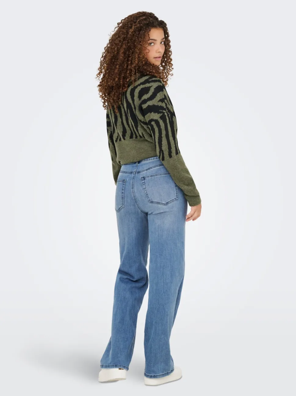 ONLJUICY-WAUW Taille haute Wide Leg Fit Jeans
