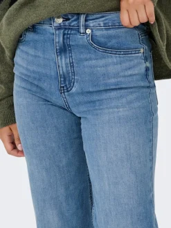 ONLJUICY-WAUW Taille haute Wide Leg Fit Jeans