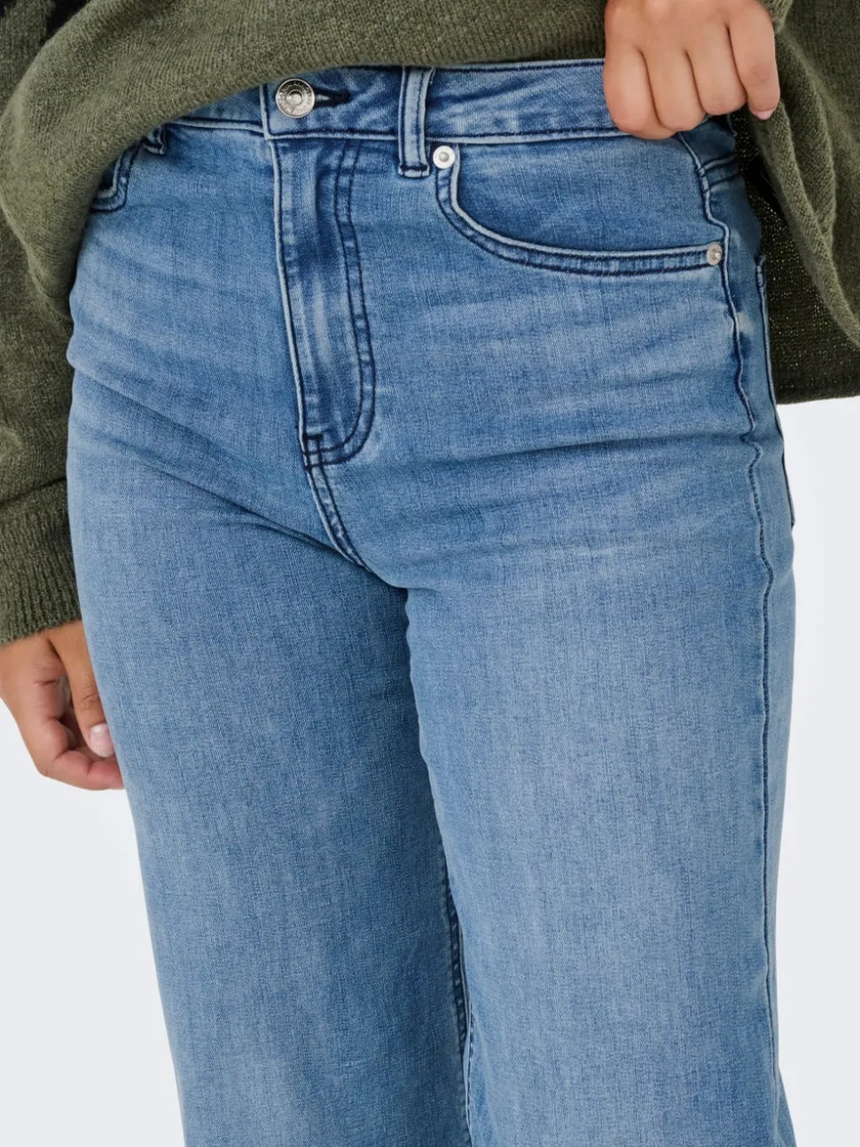ONLJUICY-WAUW Taille haute Wide Leg Fit Jeans