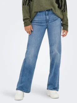 ONLJUICY-WAUW Taille haute Wide Leg Fit Jeans
