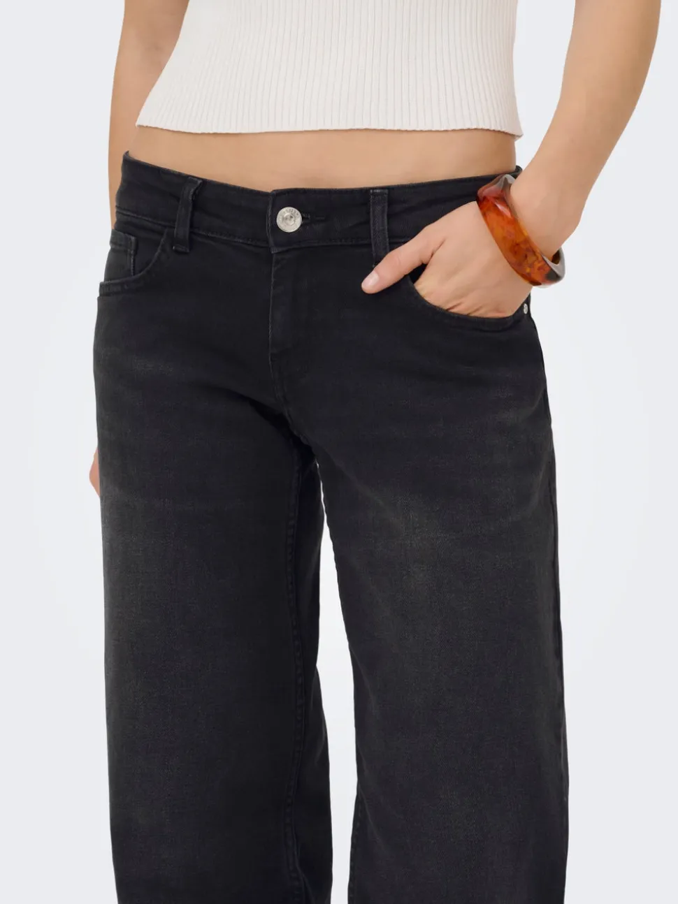 ONLJULLES Taille extra basse Wide Leg Fit Jeans