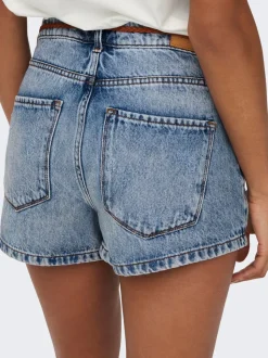 ONLKELLY Taille haute Regular Fit Short en denim