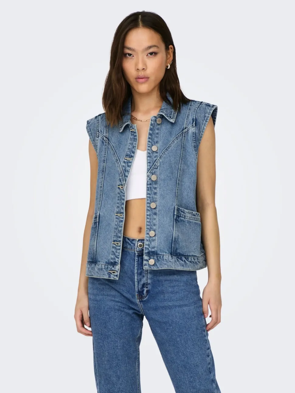ONLKENNEDY Veste en jean sans manches
