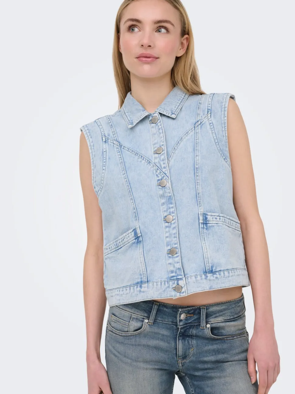 ONLKENNEDY Veste en jean sans manches